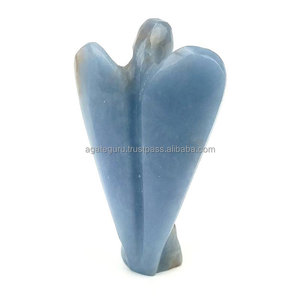 Hecho a mano Angelita Cristal Piedra preciosa tallada Técnica Elegante Ángel Figura - Product Image 1