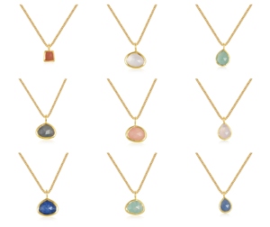 Colección chapada en oro plata esterlina 925 cuarzo rosa CZ piedras preciosas múltiples anillos apilables conjuntos de joyas de boda - Product Image 5