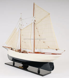 WanderBird L100 completamente ensamblado artesanía de madera de cedro pintado a mano modelo de barco náutico letrero de pared para exhibición de hogar y oficina - Product Image 4