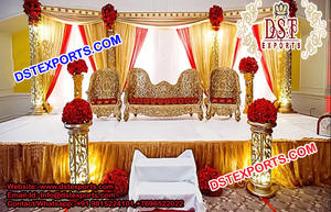 ชุดจัดงานแต่งงานสไตล์บอลลีวูดที่ดีที่สุด,ชุดตกแต่งเวทีงานแต่งงานแบบชาววังอุปกรณ์ตกแต่งงานแต่งงานแบบเอเชีย - Product Image 4