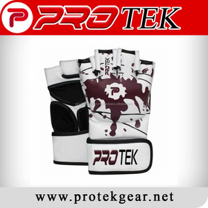 Gants de combat MMA en cuir avec logo personnalisé 2017 Offre Spéciale pour les arts martiaux et la boxe - Product Image 1