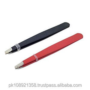 Pinzas de belleza para cejas de Venta caliente inclinadas/puntiagudas/punta plana multicolores Acero inoxidable CE aprobado - Product Image 2