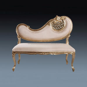 เฟอร์นิเจอร์คลาสสิกไม้มะฮอกกานีโบราณเงินแกะสลักโซฟาสไตล์อิตาลี - Product Image 2