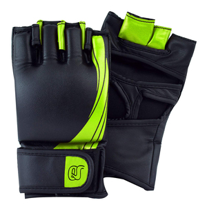 2022 Diseño personalizado Ligero Sin dedos PU Cuero MMA Guantes Material de goma suave - Product Image 4