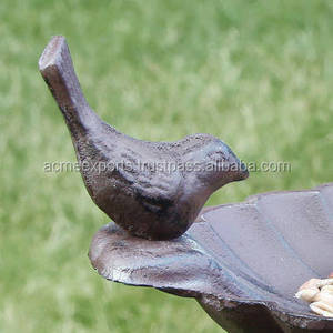 Bain d'oiseaux en fonte, ornement de jardin, décoration, bain d'oiseaux - Product Image 2