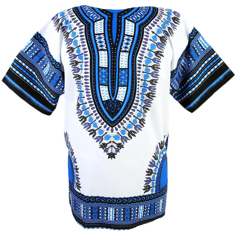 مصدر الشركة المصنعة القطن الأفارقة 100% قميص الجملة Dashiki
