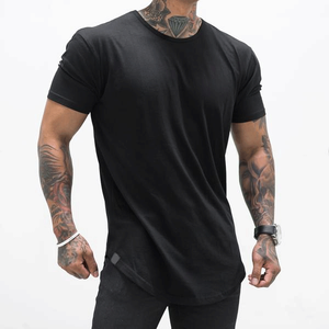 Camisetas de algodón con estampado personalizado Slim 100% Cotton Activewear Muscle Fit Hombres Servicio OEM con patrón Adultos O-cuello Camisetas - Product Image 1