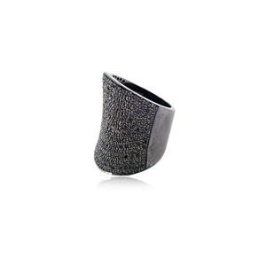 925 <b>Sterling</b> <b>Silver</b> Pave Diamond Designer <b>Rings</b> - Product Image 1