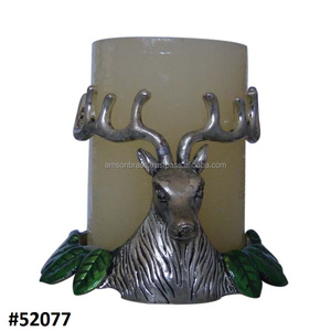 Candelabro de decoración con asta de Reno con acabados plateados, para decoración del hogar - Product Image 4
