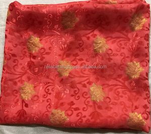 New Church <b>Scarf</b> with Metallic Flowers Woven for Russian Community - Product Image 1