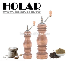 Holar-molinillo de pimienta de madera Manual antiguo con rebaba cónica, hecho en Taiwán - Product Image 2