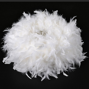 Hot Sale <strong>Feather</strong> Ceiling Pendant Light Shade <strong>White</strong> <strong>Lampshade</strong> for Floor Lamp and Table Lamp Shade Living Room Bedroom Dining Room - Product Image 5