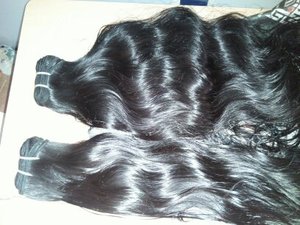 Calidad superior al por mayor precio de fábrica Virgen Remy humano sin procesar Virgen indio tejido de pelo crudo de la India - Product Image 3