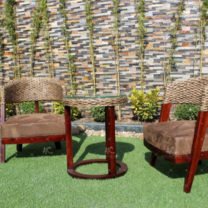 Muebles de mimbre Natural para interiores, juego de café y café de alta calidad con diseño Interior - Product Image 3
