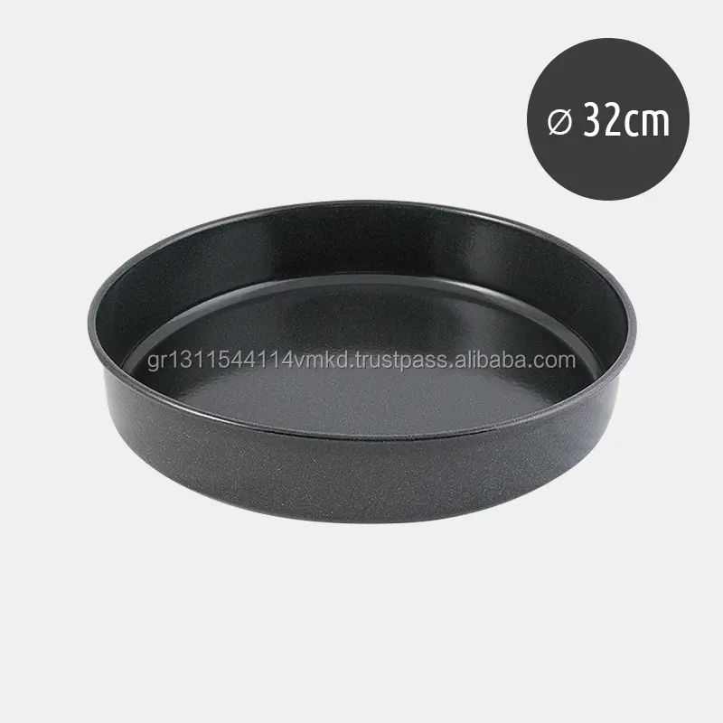 Enamel Round Roasting Baking Tray - non-stick Cookware - Eco Friendly - 32 cm diameter suitable for Oven