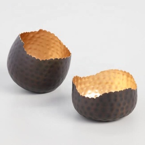 Portavelas votivo de oro martillado personalizable, cuenco de Metal, decoración del hogar para Navidad, totalmente personalizable - Product Image 2
