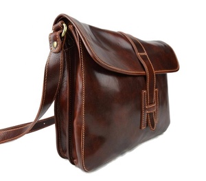 Hobo IHS-0206 Men's Genuine Leather Satchel <b>Messenger</b> Shoulder <b>Bag</b> Single Cross Body <b>for</b> <b>Women</b> - Product Image 2