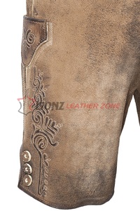 Lederhosen... trachten ropa kurz lederhose alemán manguera de cuero - Product Image 3