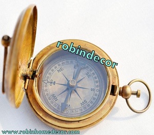 Brújula de Sol de Latón de 2 Pulgadas - Colgante para Collar - Estilo Antiguo Vintage de Bolsillo - Product Image 4