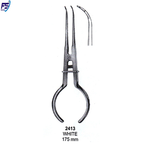 Juego de instrumentos de presa de goma blanca de 175mm, instrumentos quirúrgicos dentales - Product Image 1