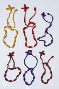 กำไลข้อมือแฟชั่นชาวคริสต์กำไลข้อมือสีทอประดับอัญมณีศาสนานิกายคาทอลิก - Product Image 2