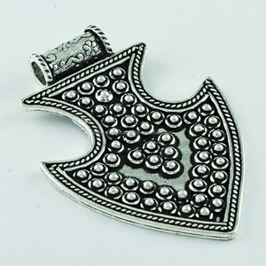 Pendentif Charme de Beauté Royal Oxydé en Argent Sterling 925 Massif Unisexe - Product Image 2