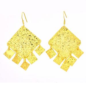 Designer Hammered 925 Sterling Silver <b>Dangle</b> <b>Earrings</b> Gold Plated Seawater Pearl for Weddings Parties Gifts - Product Image 1