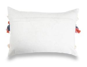 Housses d'oreiller lombaires tuftées faites à la main en coton Pom Pom Boho de luxe indien pour elle et cadeaux de réchauffement de la maison - Product Image 6