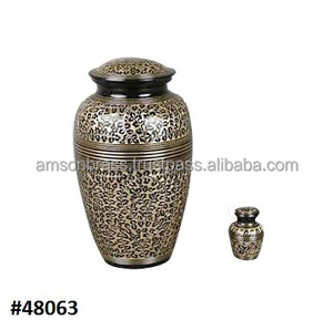 Best Quality Handmade Cremation Urns Metal Brass Urn for Ashes Hot Sale Colorful Solid Brass Cremation - Product Image 2