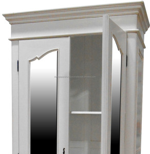 White Painted Furniture Indonesia - <b>Antique</b> French <b>Wardrobe</b> Furniture - Product Image 5