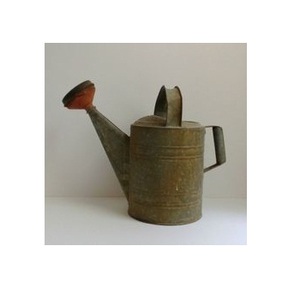 DECOR RUSTIC GALVANIZED WATER CAN IRON HOME & GARDEN GALVANIZED RUSTIC WATER CAN GARDEN DECOR METAL WATER CAN - Product Image 5