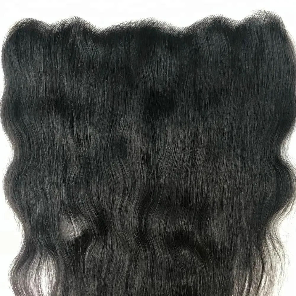 Swiss Lace Frontal — cheveux naturels Transparent, chevelure avec Temple