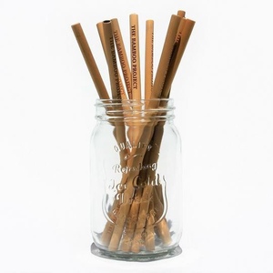 Paille à boire en coton réutilisable, paille de bambou - Product Image 1