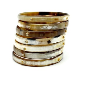 Natural Horn Bangle Jewelry Buffalo Horn Bracelet <b>Women</b> <b>Gift</b> for Party Trendy Wedding Parties Customized <b>Sale</b> Horn Bangle - Product Image 2