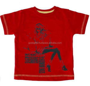 Camisetas de diseño personalizado para niños, Camiseta de algodón orgánico de bambú, 160gsm, venta al por mayor, india - Product Image 3