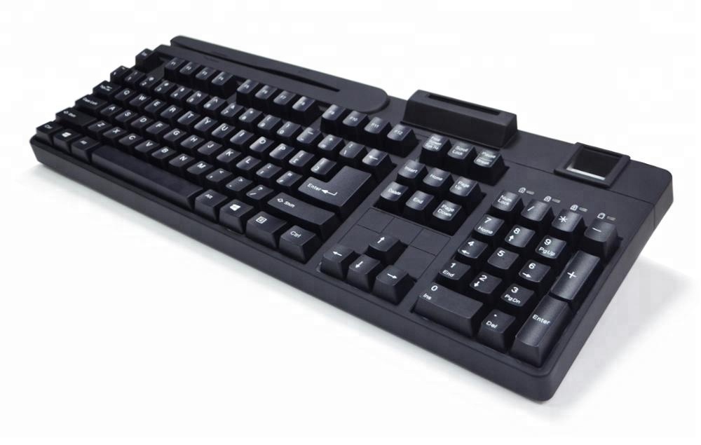 Biometric Fingerprint Keyboard - USB, Metal, Wired - PC/Laptop by SARAL INFOTECH