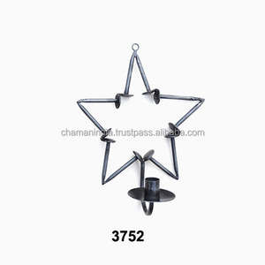 Country Hand Forged Wall Mounted Candle Holder - Product Image 1