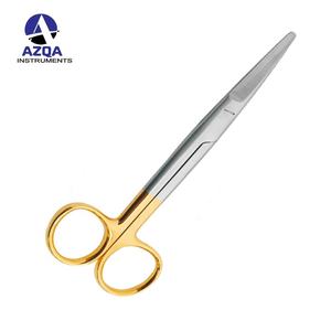 Tijeras Vasculares Debakey Anguladas de 16 cm con Mango Dorado, Tijeras Quirúrgicas Cardiotorácicas Diethrich Hedgemans de Acero Inoxidable - Product Image 3