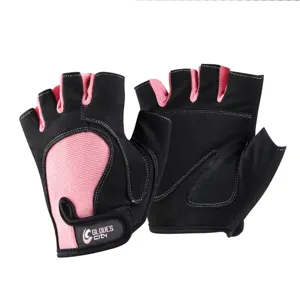 Baby Pink Half Finger Girls Cycling Gloves WHOLESALE PRICE Cute baby girls Pink cycling gloves