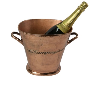 Large Aluminium Oval Eco-Friendly Beverage <b>Ice</b> <b>Bucket</b> for Bar Drinkware Accessories - Product Image 1