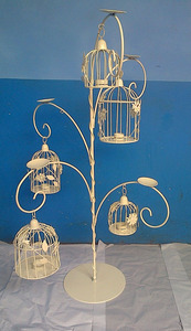 Elegante pieza única decoración de la boda Metal colgante linterna portavelas y tarros de vela - Product Image 2