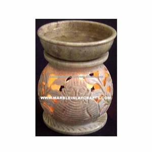 Soapstone Aroma <b>Oil</b> <b>Lamp</b>/Handmade Aroma <b>Oil</b> Burner - Product Image 1