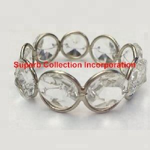 Ensemble de 6 bagues de serviettes en perles, perles rondes, livraison gratuite - Product Image 5