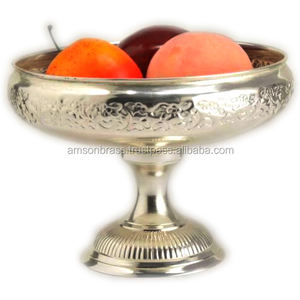 Bol de service de fruits de luxe en Aluminium, de style européen, Design décoratif en métal gaufré - Product Image 4