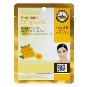 Collagen mask kr oem customized firming moisturizer regeneration dermal premium vegetable placenta collagen sheet essence korea dermal face mask