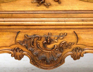 เฟอร์นิเจอร์จังหวัดฝรั่งเศส Armoire ประตูกระจกตู้เสื้อผ้าไม้ - Product Image 3