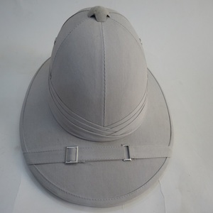 Sombrero de Paja Estilo Safari Tropical, Color Blanco-Caqui, Estilo Colonial, para Explorador, Aventurero, Protección Solar - Product Image 2