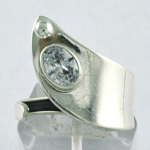 Anillo de Boda Ajustable de Plata de Ley 925 con Circonita Cúbica, Joyería con Incrustaciones, Venta al por Mayor del Proveedor - Product Image 3