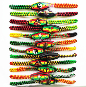 Bracelet d'amitié Macramé Rasta Ppunchay Unisexe Fête En Gros Lot Pérou - Product Image 1
