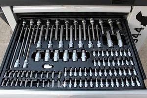 248PCS 완전 도구 정비사 도구 상자 트롤리 도구 캐비닛 - Product Image 6